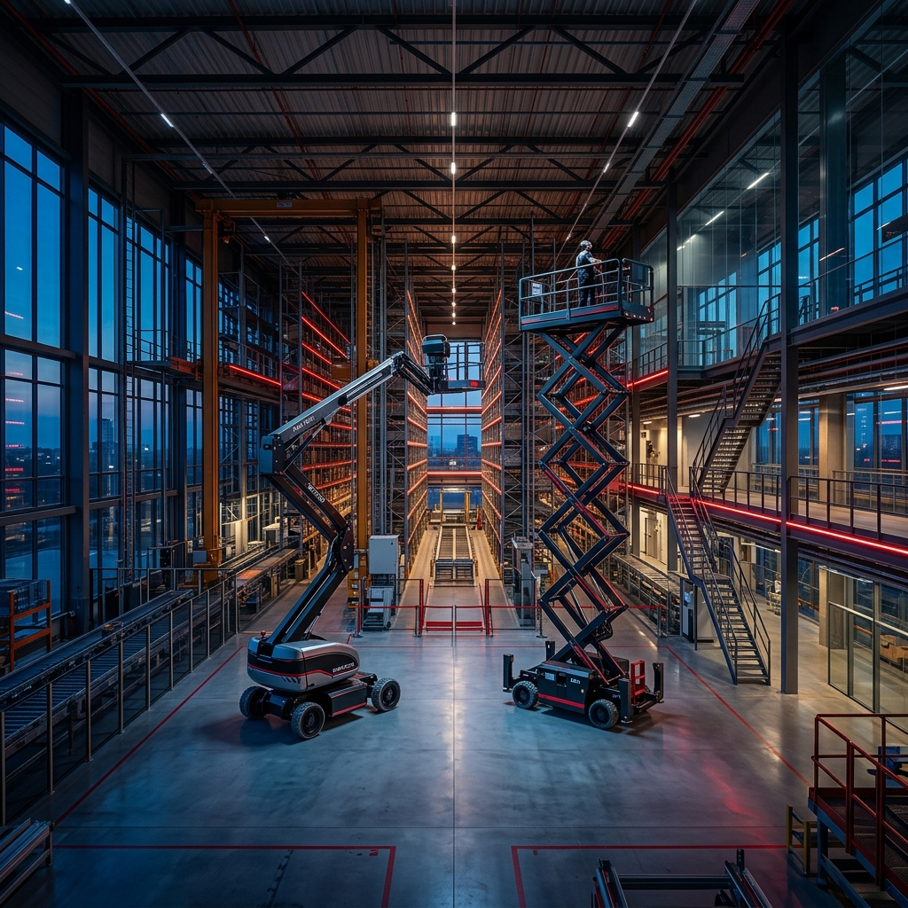 Plataforma elevatória futurista